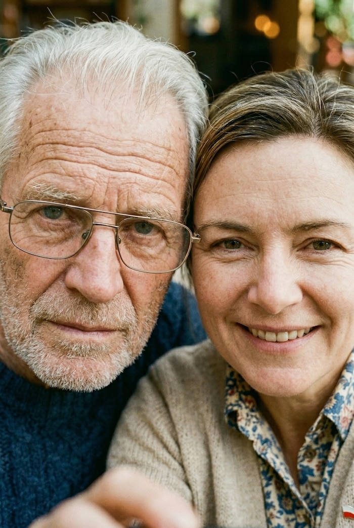 Werner W. mit Betreuungskraft Joanna
